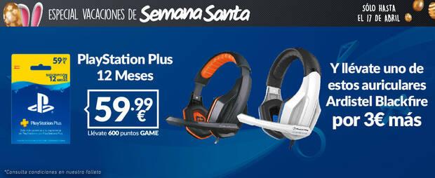 OFERTAS ESPECIALES DE SEMANA SANTA en GAME durante tiempo limitado