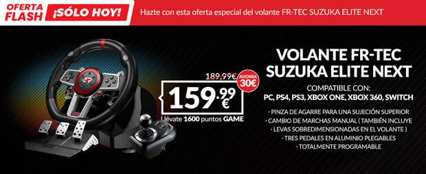 Compra el VOLANTE FR-TEC SUZUKA ELITE NEXT de oferta en GAME solo durante hoy