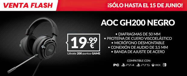 Auriculares AOC GH200 de oferta en GAME por tiempo limitado