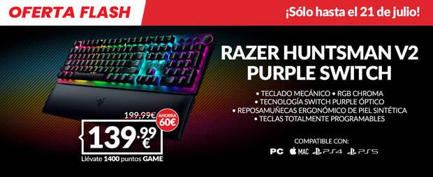 Teclado Raxer Huntsman V2 de oferta en GAME.