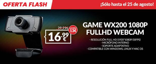 Nueva Oferta Flash de GAME: Webcam Game WX200 1080p Full HD por 16,99  Imagen 2