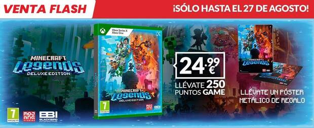 Minecraft Legends de oferta en GAME por tiempo limitado