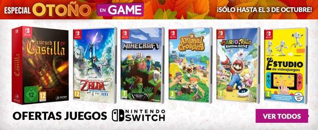 GAME ofertas de otoo en juegos, packs y ms