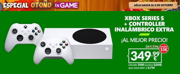 Pack de Xbox Series S en oferta en GAME.