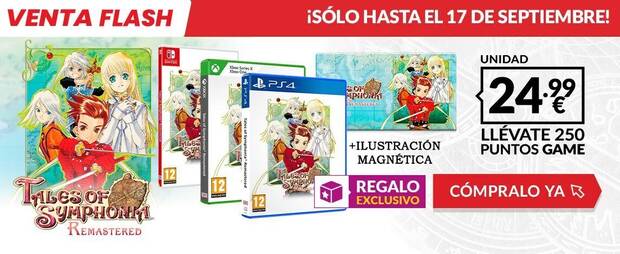 TALES OF SYMPHONIA REMASTERED: CHOSEN EDITION de oferta en GAME por tiempo limitado