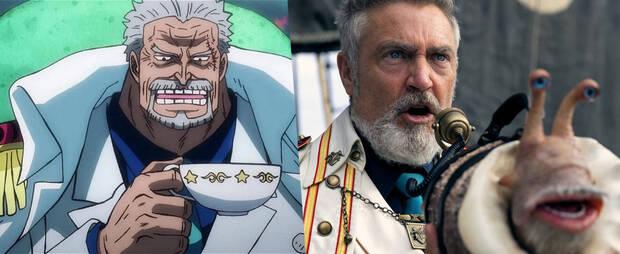 Personaje de One Piece Monkey D. Garp y actor Vincent Regan