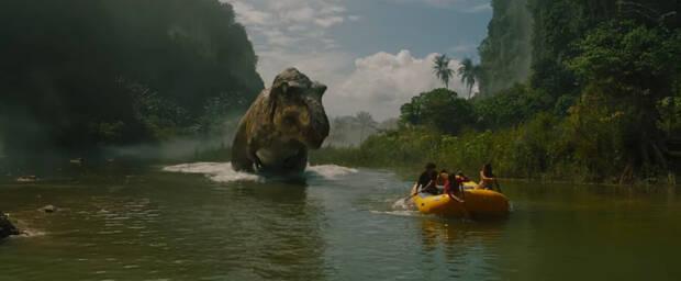 Balsa y el T-Rex en Jurassic Park