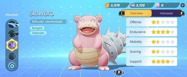 Pokémon Unite - Datos básicos de Slowbro