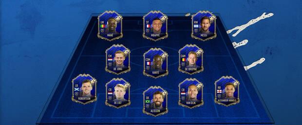 FIFA 20 Plantilla TOTY equipo del ao