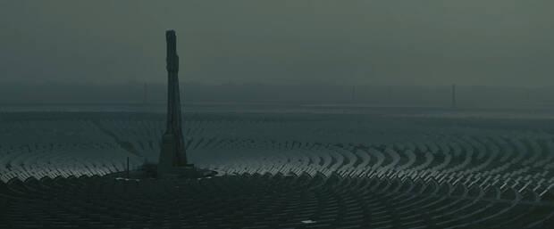 Plano de la planta de energía termosolar Gemasolar en Blade Runner 2049