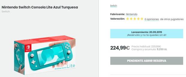 Nintendo Switch Lite: el precio en Espaa sera entre 220 y 240, segn varias tiendas Imagen 2