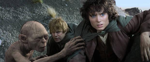 Gollum, Frodo, Sam en El Señor de los Anillos