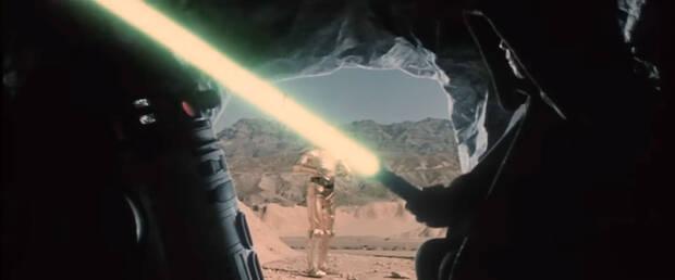 Escena eliminada de El retorno del Jedi en la que Luke Skywalker fabrica su sable de luz verde