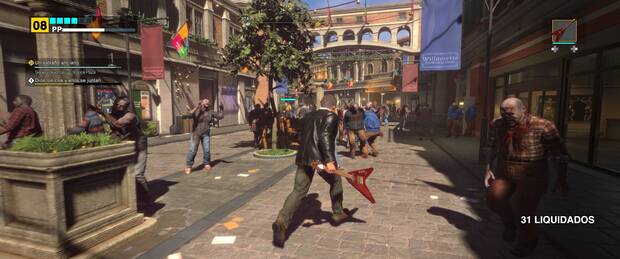 Casi cualquier objeto del entorno puede convertirse en un arma en �Dead Rising�.