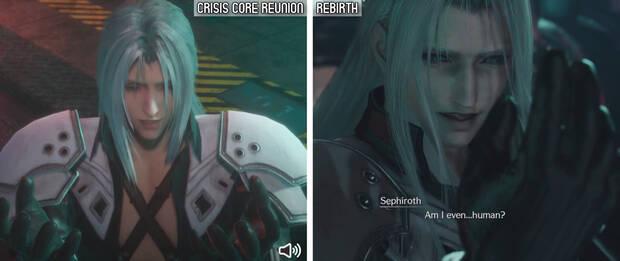 Final Fantasy 7 Rebirth comparativa con Crisis Core remake Reunion as ha mejorado con Unreal Engine