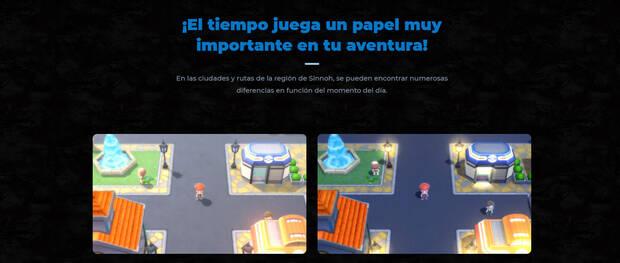 Pokémon Diamante Brillante y Pokémon Perla Reluciente - Tipos de franjas horarias