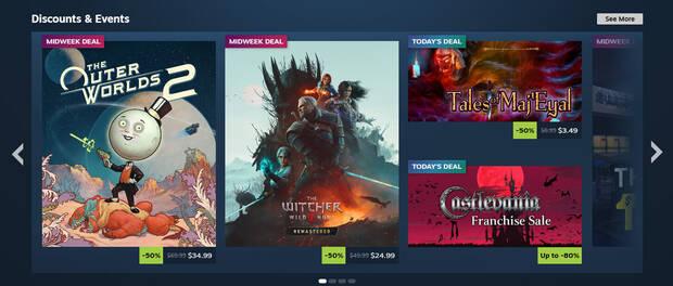 Steam cambiar� en 2027 la secci�n Descuentos y eventos para adaptarse mejor a los gustos de los usuarios
