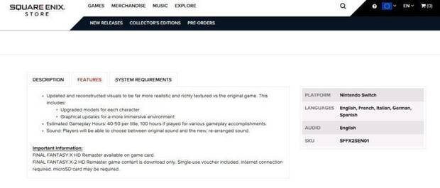 Final Fantasy X-2 HD Remaster ser descargable en Switch en Europa Imagen 2