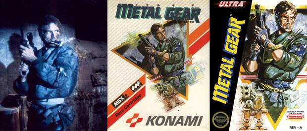 Konami fusiló una foto promocional de Michael Biehn en Terminator para componer la carátula de Metal Gear, y no se cortaron ni siquiera en NES.