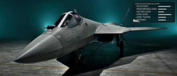 Ace Combat 8: Wings of Theve - Detalles y estad�sticas del avi�n Su-57 Felon