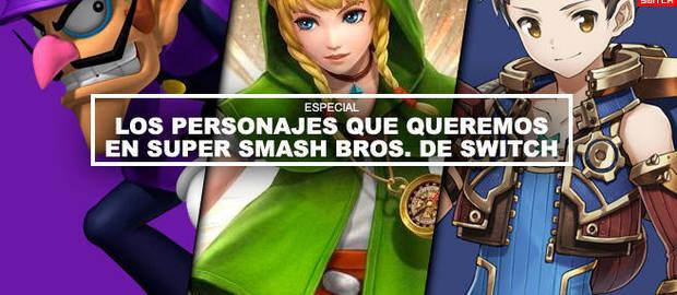 Los personajes que queremos en Super Smash Bros. de Switch