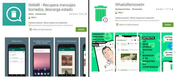 Apps para ver mensajes borrados de WhatsApp