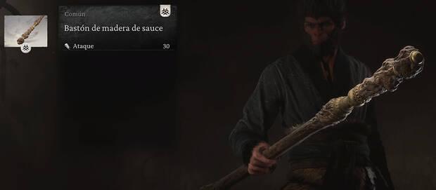 Black Myth: Wukong - Arma Bastón de madera de sauce