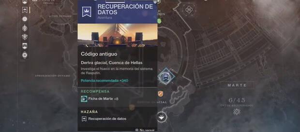Guía Destiny 2 - conseguir Símil del Sueño, pasos de la aventura 01