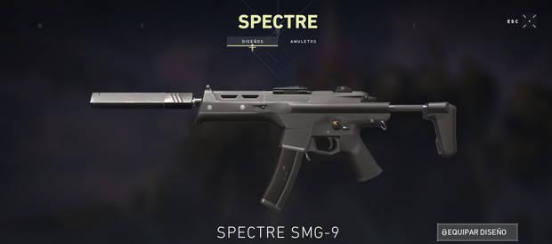 Armas de Valorant - Características de Spectre