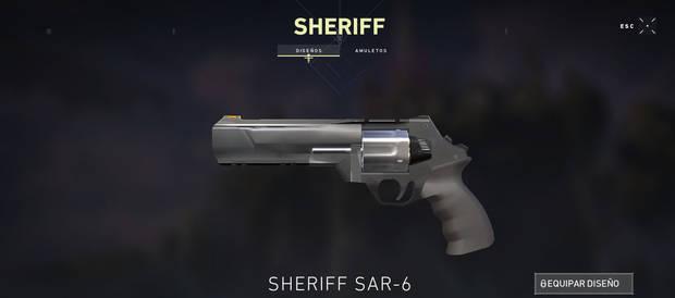 Armas de Valorant - Características de Sheriff