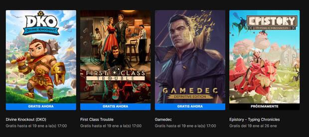 Juegos gratis de Epic Games Store.