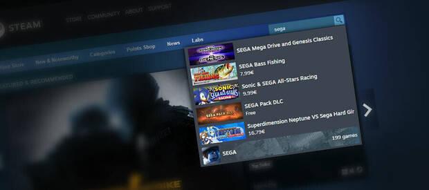 Steam: Mejoras en la barra de bsqueda