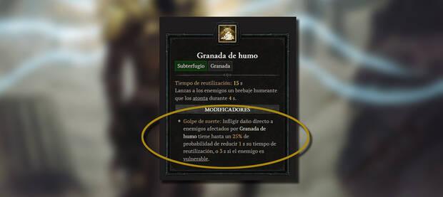 Diablo 4 - Ejemplo de golpe de suerte en una habilidad