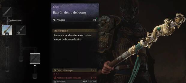 Black Myth: Wukong - Arma Bastón de ira de loong