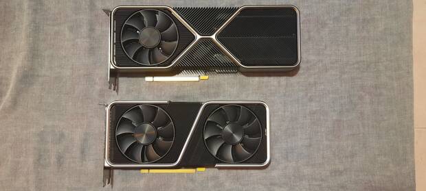 Tamaño de una 3080 VS una 3060 Ti