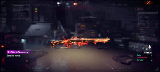 Sorteo skin de Aullido subterrneo M1014 de Free Fire - Recompensa