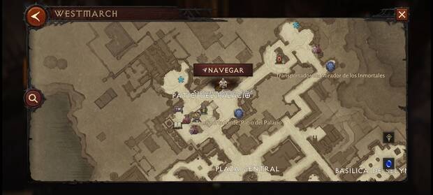 Diablo Immortal - Localización en el mapa del Santuario de Iben Fahd