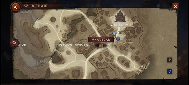 Diablo Immortal - Navegación automática por marcadores del mapa