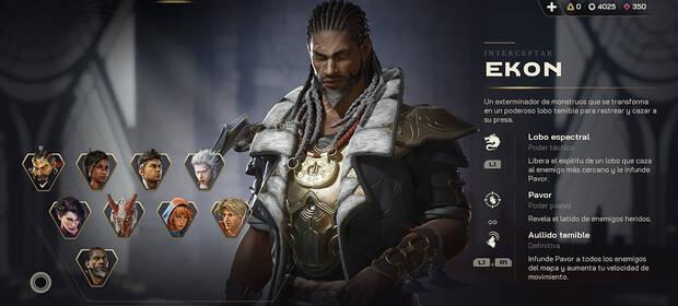 Highguard Personaje jugable - Ficha de informaci�n del Centinela Ekon