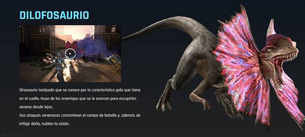 Exoprimal: dilofosaurio