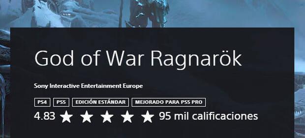 God of War: Ragnarok mejorado en PS5 Pro confirmado por PS Store