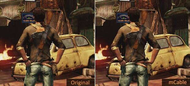 Juego con y sin antialiasing.