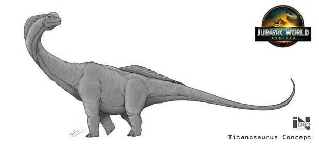 Titanosaurus de Jurassic World Rebirth por Manu Paleoart