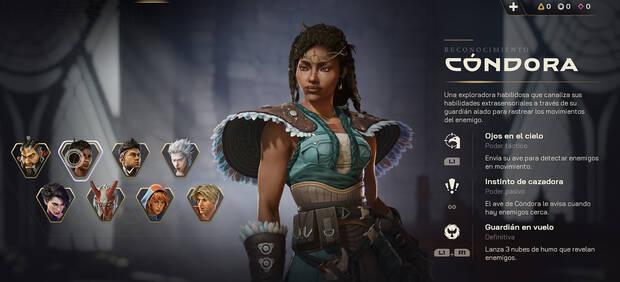 Highguard Personaje jugable - Ficha de informaci�n del Centinela C�ndora