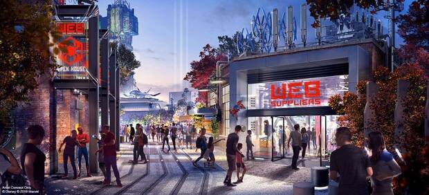 El parque de atracciones de Marvel en Disneyland