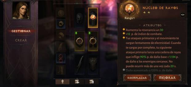 Diablo Immortal - Equipar gemas legendarias