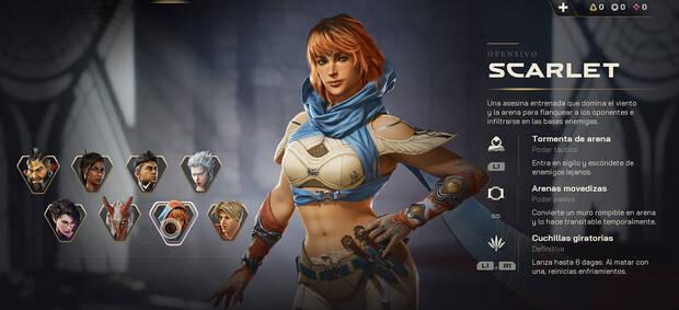 Highguard Personaje jugable - Ficha de informaci�n del Centinela Scarlet