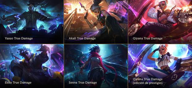 League of Legends skins True Damage el 10 de noviembre