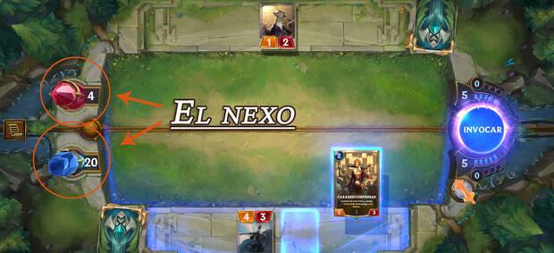 Legends of Runeterra - Funcionamiento de las partidas: El nexo