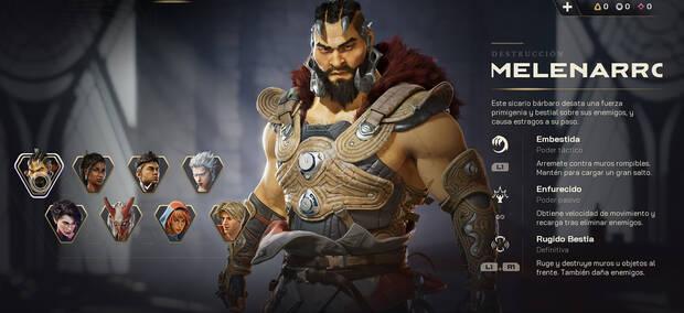 Highguard Personaje jugable - Ficha de informaci�n del Centinela Melenarroja